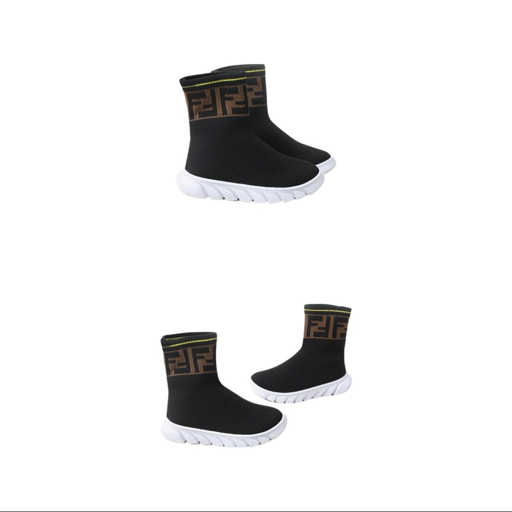 Fendiiii Double F high top sneakers